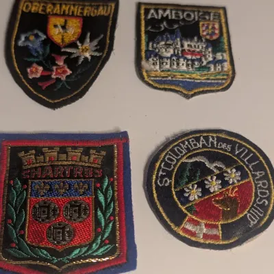 Vintage Embroidered Travel Souvenir Patches #1