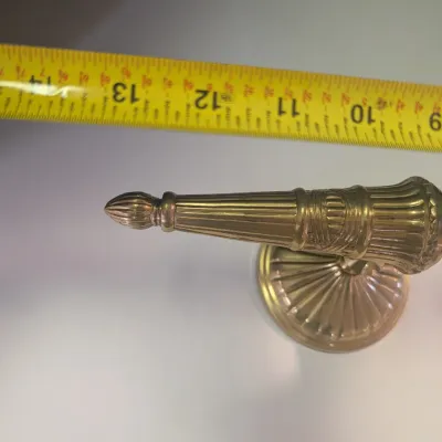 Vintage Brass Desk Magnifying Glass on Swivel Stand