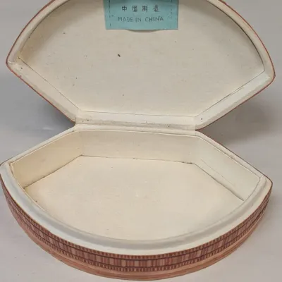 Vintage Straw Marquetry Trinket Boxes