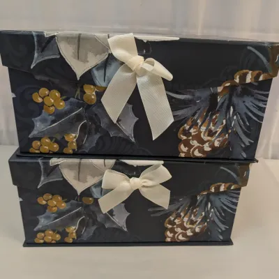 Black & Gold Hat Boxes
