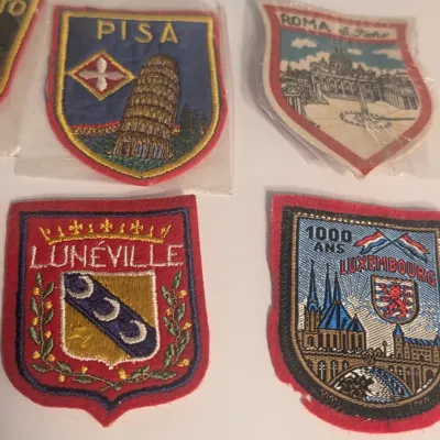 Vintage Embroidered Travel Souvenir Patches #1