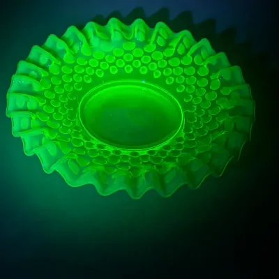 Uranium Glass Candy Dishes - The Green Dish Is Uranium