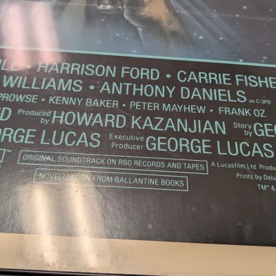 Star Wars Return Of The Jedi Movie Poster - Still Wrapped In Plastic 41 1/2" x 27"