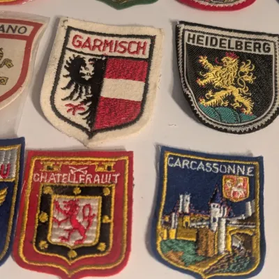 Vintage Embroidered Souvenir Travel Patches #2