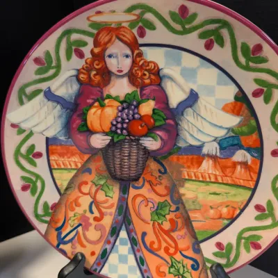 Jim Shore Angels Four Seasons Plates By Certified International
