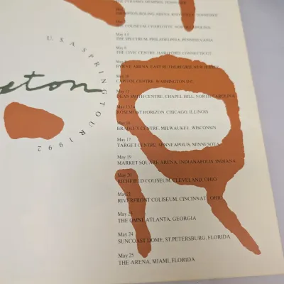 Eric Clapton Crossroads 30 Pages Booklet & Spring Tour 1992 Concert Tour Program