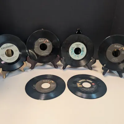 Vintage 45 RPM Records Elvis Presley, Jerry Lee Lewis, Tommy Boy & Bruce Springsteen