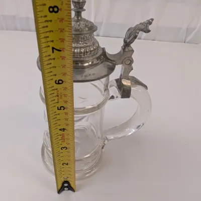 Clear Glass Beer Stein