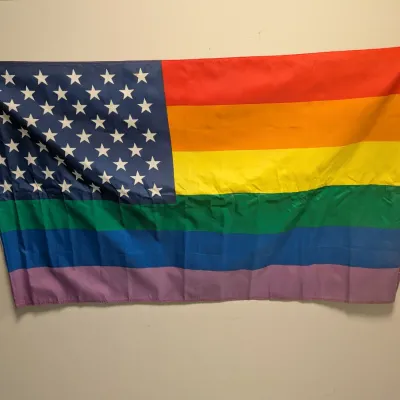 American Gay Pride Flag 61" x 33 1/2"