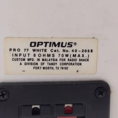 Pair of Optimus Pro 77 Speakers