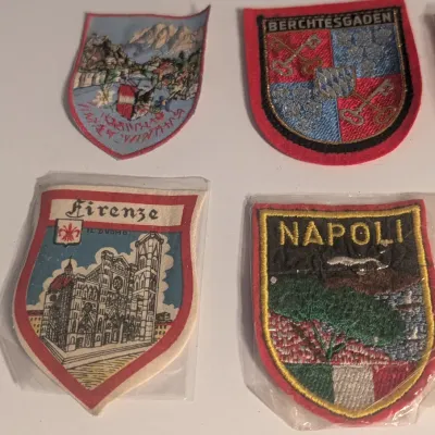Vintage Embroidered Travel Souvenir Patches #1