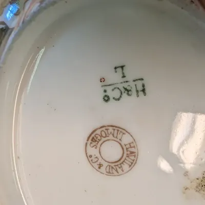 China Pieces - Victoria Carlsbad Austria Hand Painted Nippon Bowl & H & C Haviland Limoges Plate - Some Unmarked China