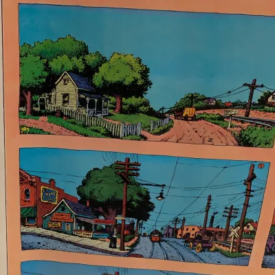 A Short History Of America By R. Crumb 23 3/4" x 16 3/4" #7