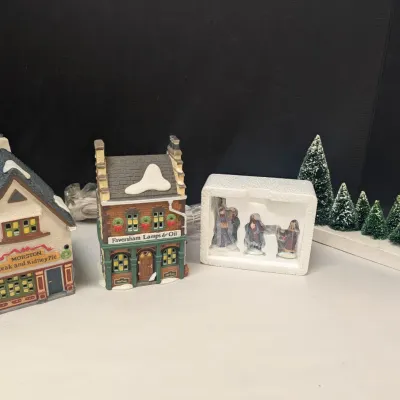 Dept 56 Village Houses, Figures & Trees