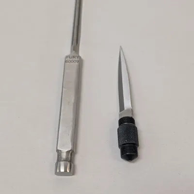 Black Kuku Defense Stick & Blade w/ Sheath
