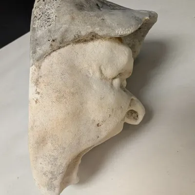 Chalkware Mask Wall Pockets