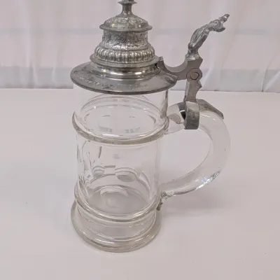 Clear Glass Beer Stein
