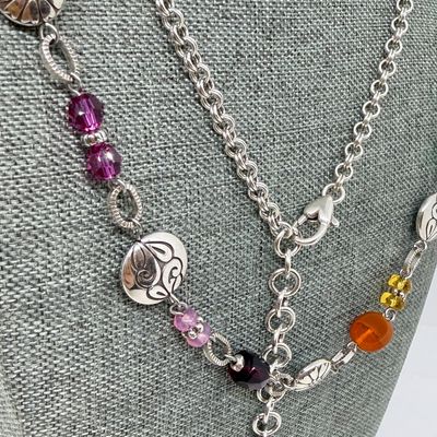 LOT 326: Costume Jewelry Collection with Pretty Bright Gemstones