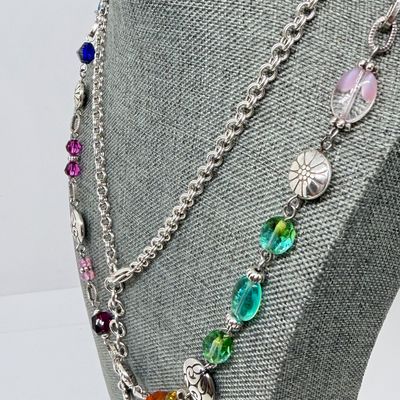 LOT 326: Costume Jewelry Collection with Pretty Bright Gemstones