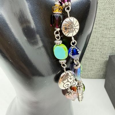LOT 326: Costume Jewelry Collection with Pretty Bright Gemstones