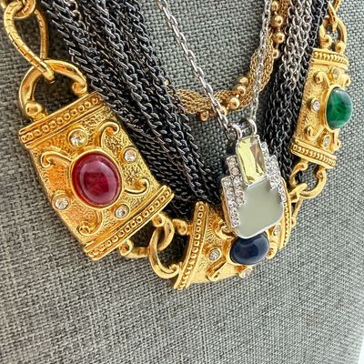 LOT 322: Chunky Costume Necklace Collection