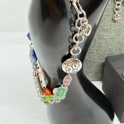 LOT 326: Costume Jewelry Collection with Pretty Bright Gemstones