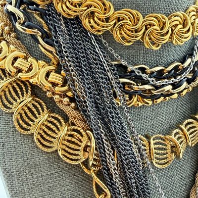 LOT 322: Chunky Costume Necklace Collection
