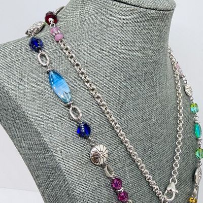 LOT 326: Costume Jewelry Collection with Pretty Bright Gemstones