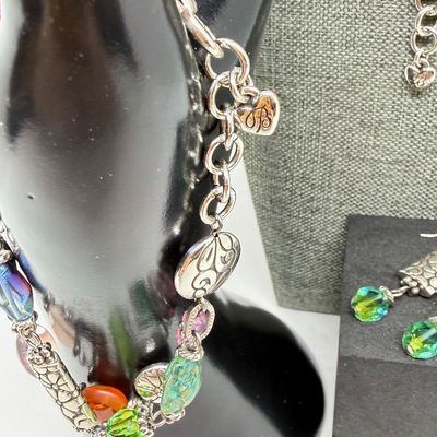 LOT 326: Costume Jewelry Collection with Pretty Bright Gemstones
