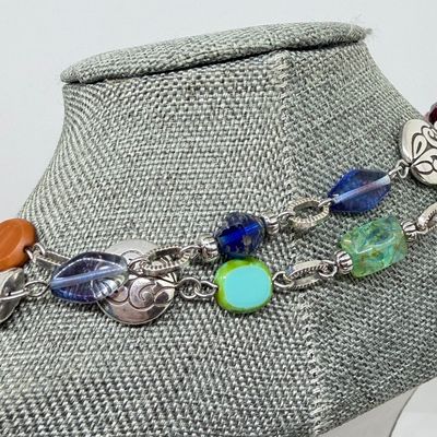 LOT 326: Costume Jewelry Collection with Pretty Bright Gemstones