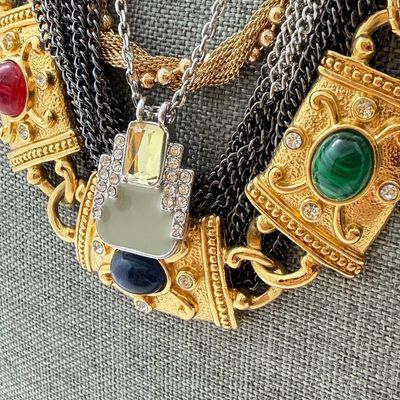 LOT 322: Chunky Costume Necklace Collection