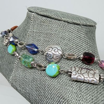LOT 326: Costume Jewelry Collection with Pretty Bright Gemstones