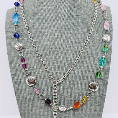 LOT 326: Costume Jewelry Collection with Pretty Bright Gemstones