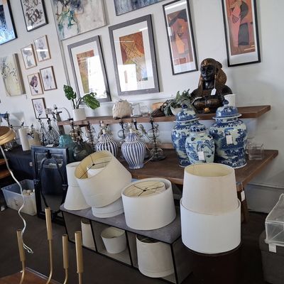 Blue and White Porcelain Ginger Jars and Lamps
