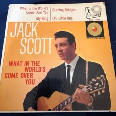 1960 Jack Scott “What in the World’s Come Over You” 4-Song EP 45 RPM w/ Picture Sleeve REX 1001