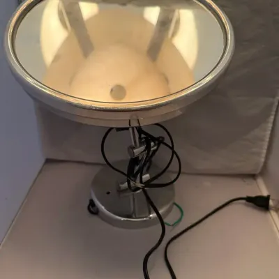 Modern Chrome Wall Mount Lighted Vanity Mirror with Adjustable Arm