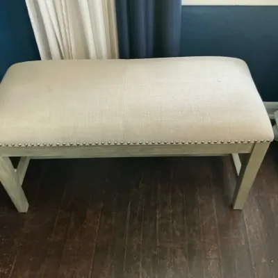 Upholstered Nailhead Trim Bench
