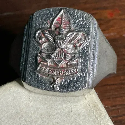 Sterling Boy Scout Ring Be Prepared