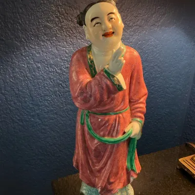 Porcelain Chinese Figure Famille Rose Style