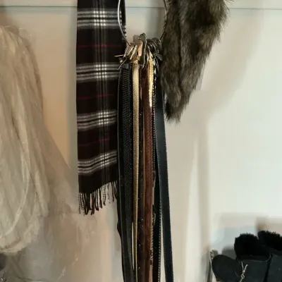 Sand Castle, Perry Ellis, Cache Leather & Decorative Belts, Cashmink Scarf & Faux Fur Stole