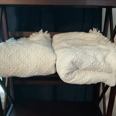 Chenille Twin Bedspreads Pair
