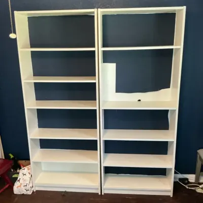  Bookshelves With Adjustable Shelves Pair