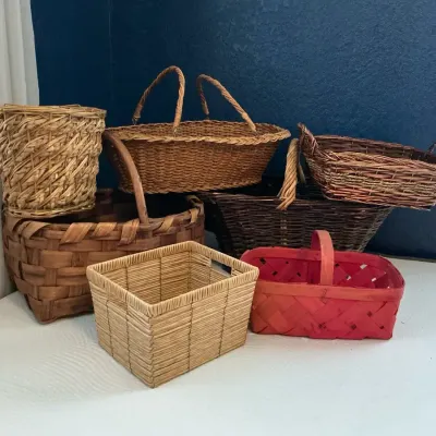 Multiple Large Wicker Baskets