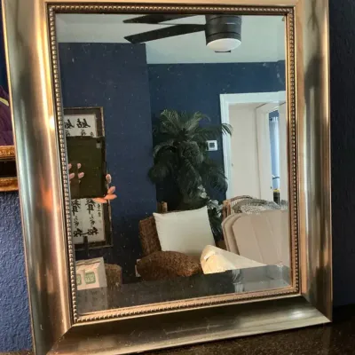 Silver Tone Mirror
