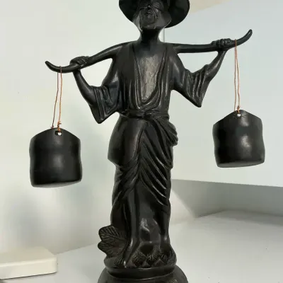Asian Water Carrier Brass
