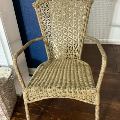 Woven Arm Chair Plastic