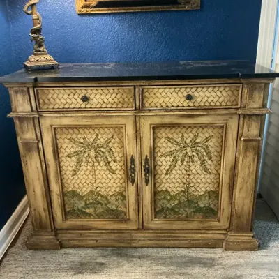 Woven Look Buffet Cabinet