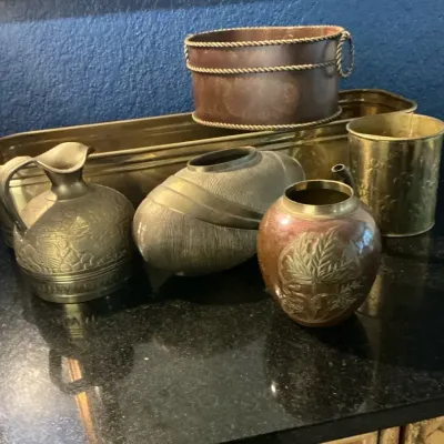 Brass Jars And Pitchers