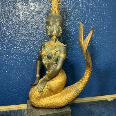 Mermaid Princess Suvannamaccha Thai Bronze Statue