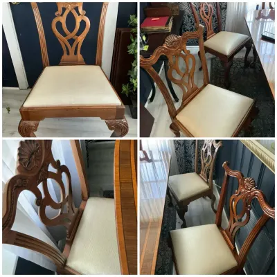 Chippendale Style Dining Chairs Lot Of 6
